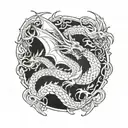 dragon tattoo design idea