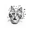Cat, Computer, Software, Hacker, Programming, Code, Futuristic, Cyborg tattoo design idea