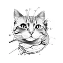 Cat, Computer, Software, Hacker, Programming, Code, Futuristic, Cyborg tattoo design idea