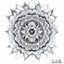 Mandala tattoo design idea