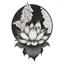 lotus tattoo design idea