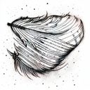 Feather tattoo design idea