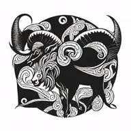 aries tattoo design idea
