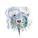 Dandelion tattoo design idea