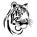 Tiger tattoo design idea