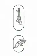 gun tattoo design idea
