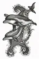 dolphin tattoo design idea