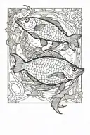 pisces tattoo design idea