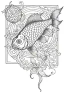 pisces tattoo design idea