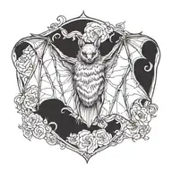 bat tattoo design idea