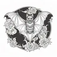 bat tattoo design idea