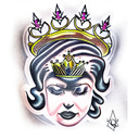 Queen's Crown tattoo design idea