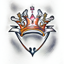 Queen's Crown tattoo design idea