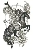 sagittarius tattoo design idea