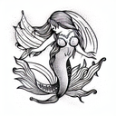 Mermaid tattoo design idea