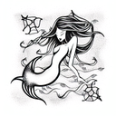 Mermaid tattoo design idea