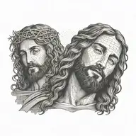 jesus tattoo design idea