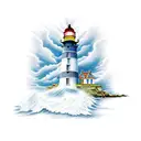 Lighthouse tattoo design idea