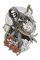 grim-reaper tattoo design idea
