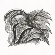 spartan tattoo design idea