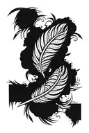 feather tattoo design idea