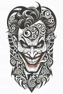 joker tattoo design idea