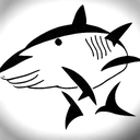 Shark with a Kimono tattoo design idea
