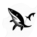 Shark with a Kimono tattoo design idea