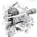 Turkey Warrior tattoo design idea