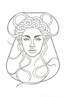 medusa tattoo design idea