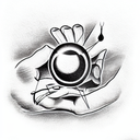 8 Ball tattoo design idea