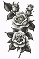 rose tattoo design idea