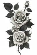 rose tattoo design idea
