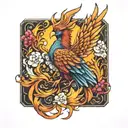 phoenix tattoo design idea