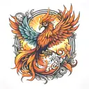 phoenix tattoo design idea