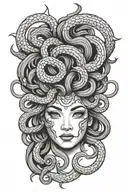 medusa tattoo design idea