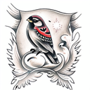 Sparrow tattoo design idea