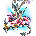 Sparrow tattoo design idea