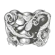 breast tattoo design idea