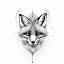 Fox tattoo design idea