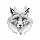 Fox tattoo design idea