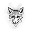 Fox tattoo design idea
