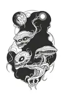 alien tattoo design idea