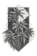 palm-tree tattoo design idea