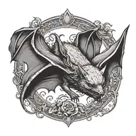 bat tattoo design idea