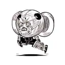 Skull tattoo design idea