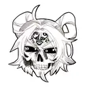 Skull tattoo design idea