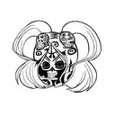 Skull tattoo design idea