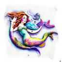 Mermaid tattoo design idea