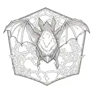 bat tattoo design idea